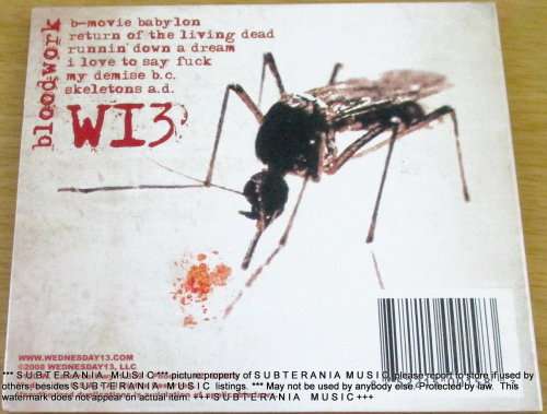 WEDNESDAY 13 Bloodwork USA Pressing Cat# W13002CD