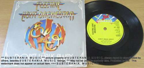 E.L.O. Don`t Walk Away   UK 7` Single VINYL Record Company Sleeve