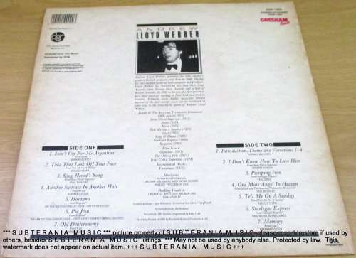 ANDREW LLOYD WEBBER Ovation VINYL RECORD