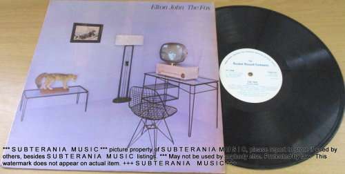 ELTON JOHN The Fox South African Pressing VINYL RECORD