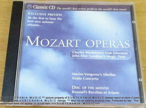 MOZART OPERAS   [Shelf G Box 24]