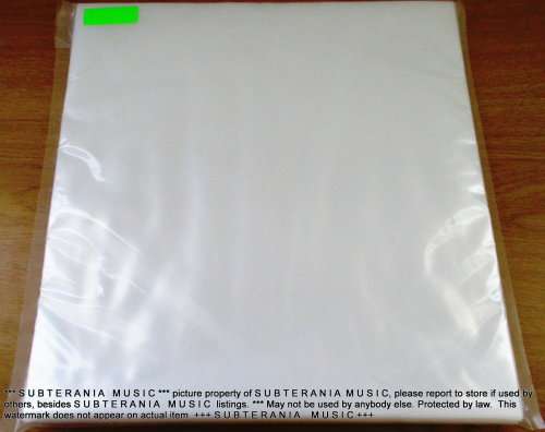 100 PACK 80 micron OUTER PROTECTIVE VINYL SLEEVES for 12` VINYL [32x33.5 cm]