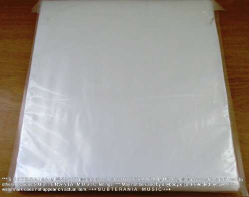 100 PACK 80 micron OUTER PROTECTIVE VINYL SLEEVES for 12` VINYL [32x33.5 cm]