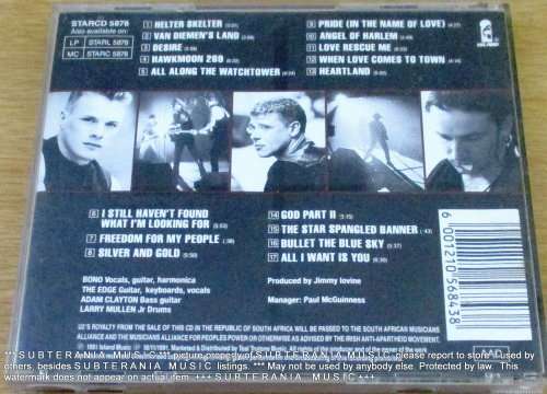 U2 October  CD  [Shelf G box 5]