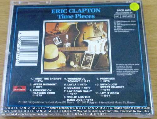 ERIC CLAPTON Time Pieces The Best Of CD  [Shelf G box 4]