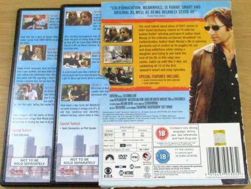 CALIFORNIFICATION  Season 1  DVD