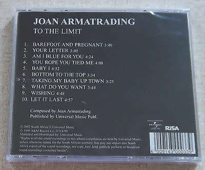 JOAN ARMATRADING To The Limit SOUTH AFRICA Cat# STARCD 5676