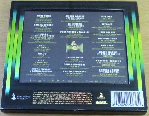 GRAMMY 2020 NOMINEES in Die Cut Slipcase South African CD Issue [Shelf Vx1]