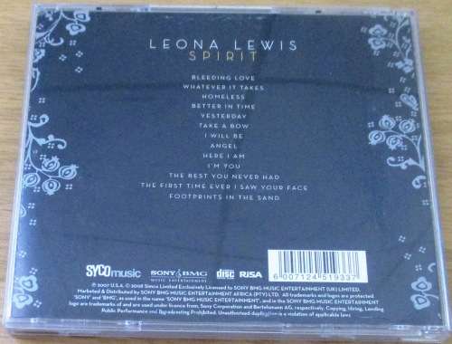 LEONA LEWIS Spirit  [shelf G x 8]