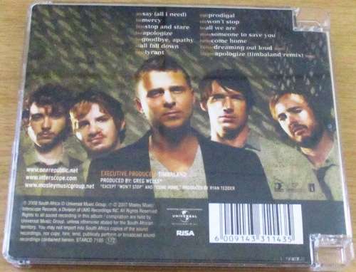 ONE REPUBLIC Dreaming Out Loud  [Shelf G box 11]