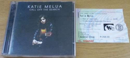 KATIE MELUA Call off the Search 2 X CD + ticket stub ZA  [Shelf G box 11]