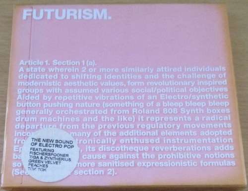 FUTURISM Electro Pop 2XCD pink cover [Shelf G box 14]