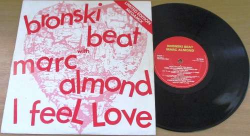 BRONSKI BEAT with MARC ALMOND I Feel Love 10` Single Ltd Edition Megamix Vinyl