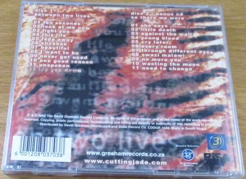 CUTTING JADE Between Two Lives  2 x CD  [Shelf G Box 18]