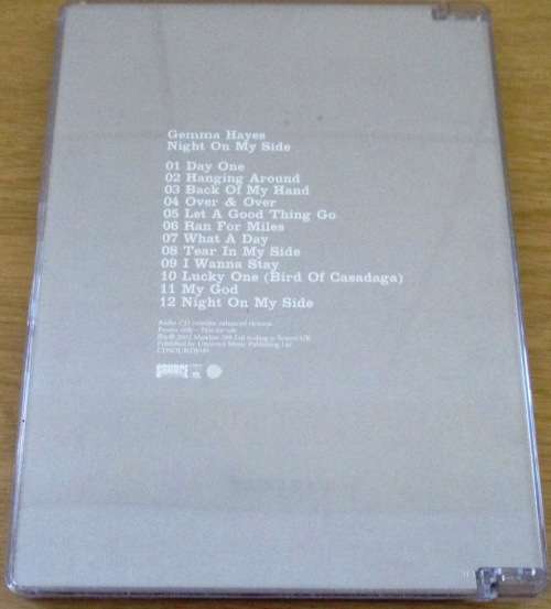 GEMMA HAYES Night on my Side Audio CD with Enhanced Elements