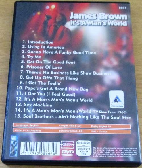 JAMES BROWN It`s a Man`s World DVD