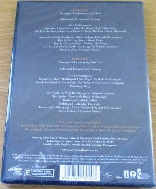 KEANE Strangers 2 X DVD