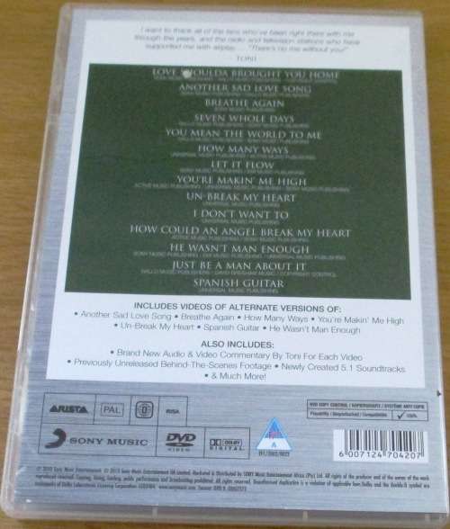 TONI BRAXTON From Toni With Love DVD