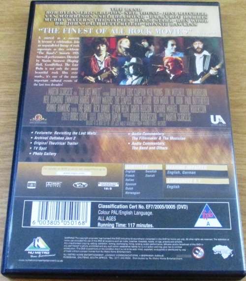 THE BAND The Last Waltz Collectors Edition DVD