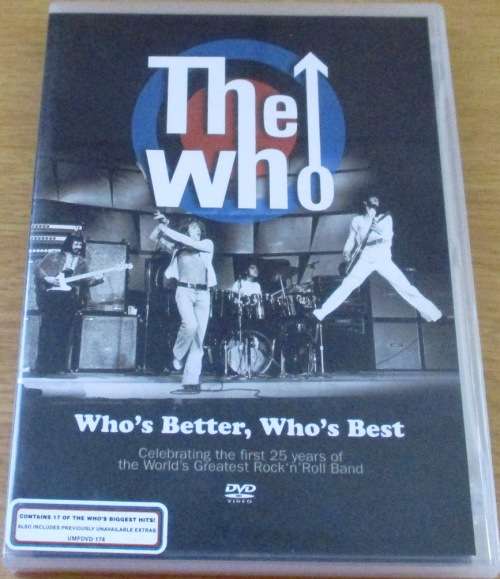 THE WHO Who`s Better, Who`s Best DVD