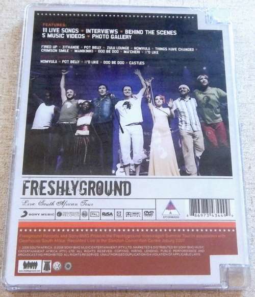 FRESHLYGROUND Live South African Tour 2007 DVD SOUTH AFRICA Cat# 88697343449