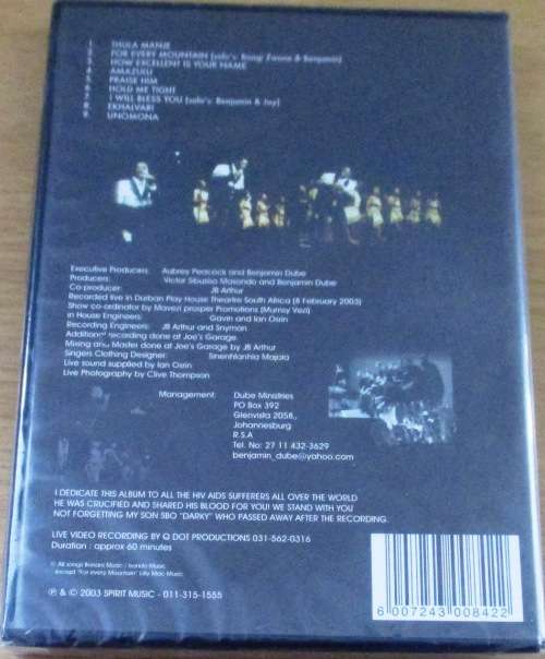 BENJAMIN DUBE For Every Mountain... Thank You DVD