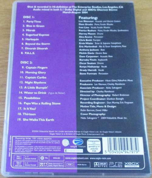 LEE RITENOUR Overtime 2 X DVD
