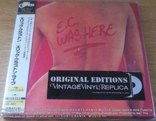 ERIC CLAPTON E.C. was Here European CD Replica of Japanese OBI Strip release
