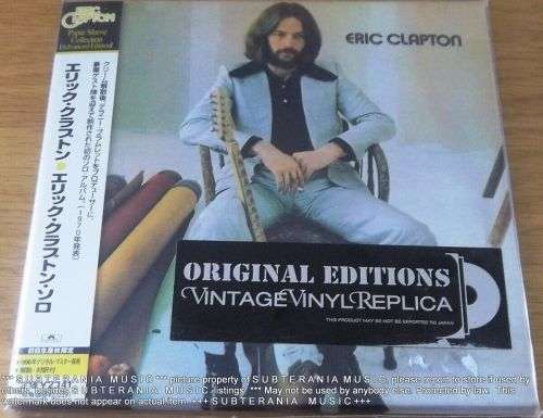 ERIC CLAPTON Eric Clapton European CD Replica of Japanese OBI Strip release
