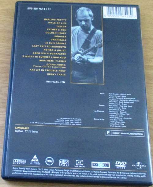 MARK KNOPFLER A Night in London IMPORT DVD