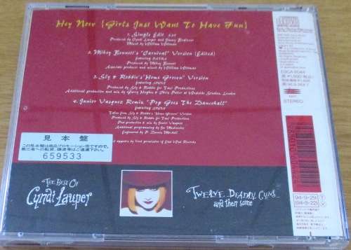 CYNDI LAUPER Hey Now Girls Just Want To Have Fun Japanese Release CD