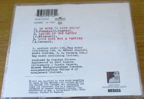 ANNIE LENNOX No More I Love Yous UK Import CD Single