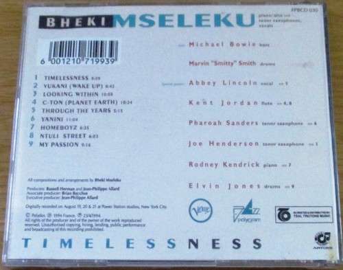 BHEKI MSELEKU Timelessness   [Shelf Z Box 2]