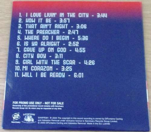 FUN LOVIN` CRIMINALS Livin in the City PROMO CD