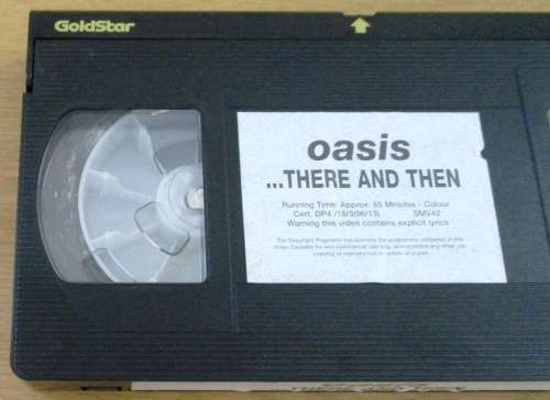OASIS ... There and Then VHS Video Cassette no CD, VHS only