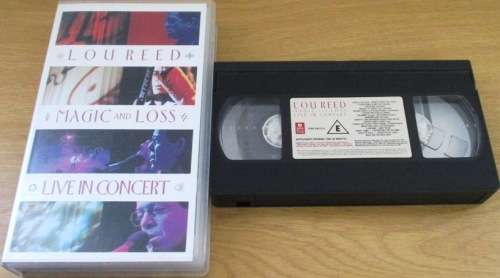 LOU REED Magic and Loss Live in Concert VHS Video Cassette