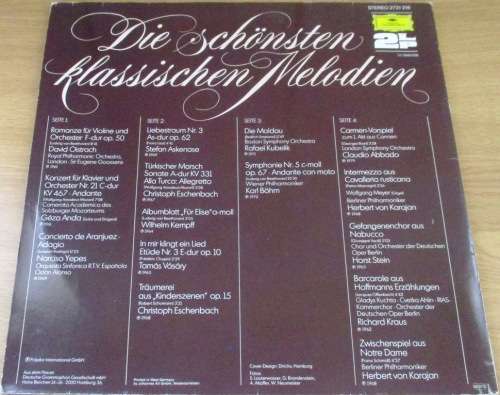 DIE SCHOONSTEN KLASSISCHEN MELODIEN 2 x LP Vinyl Record