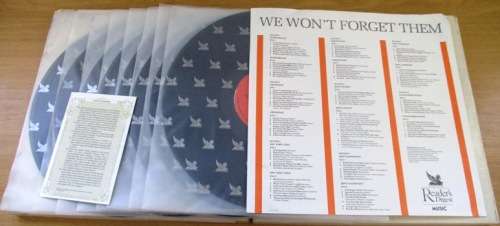 WE WON`T FORGET THEM 8 Vinyl BOX SET Vinyl Record