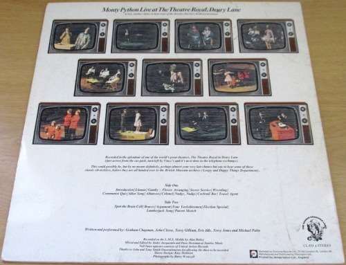 MONTY PYTHON LIVE AT DRURY LANE Vinyl Record