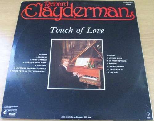 RICHARD CLAYDERMAN Touch of Love Vinyl Record