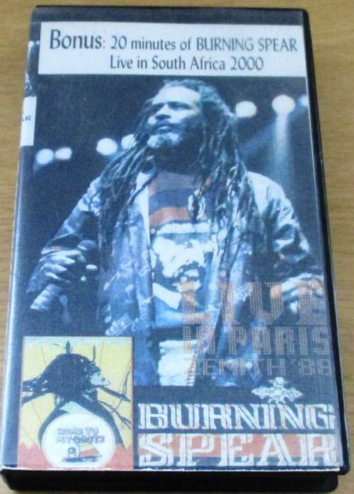 BURNING SPEAR Live in Paris Zenith `88  VHS Video Cassette