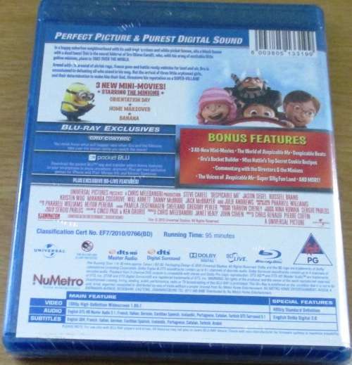 DESPICABLE ME  BLU RAY