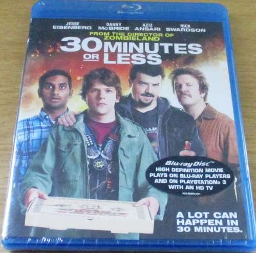 30 MINUTES OR LESS  Danny McBride Jesse Eisenberg BLU RAY