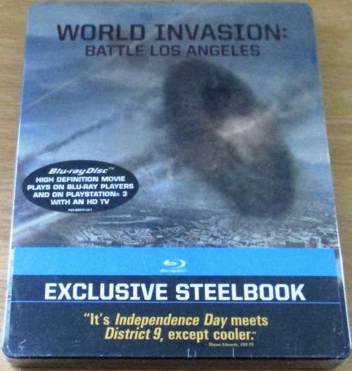 WORLD INVASION Battle Los Angeles Exclusive Steelbook BLU RAY