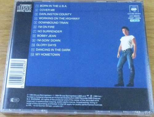 BRUCE SPRINGSTEEN Born in the USA [IMPORT]  [Shelf Z Box 3 + main stock room]