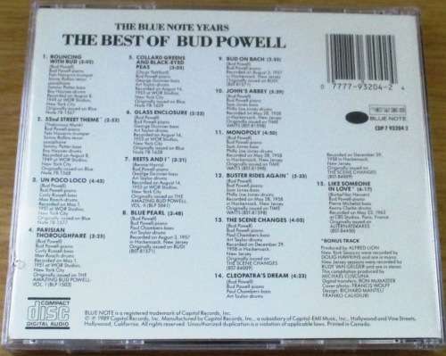 BUD POWELL The Best Of  [Shelf Z Box 3]