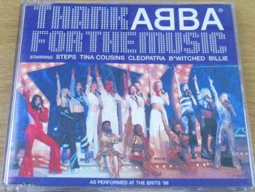ABBA tribute feat Mamma Mia cast Thank you For the Music single [Shelf G Box 10]