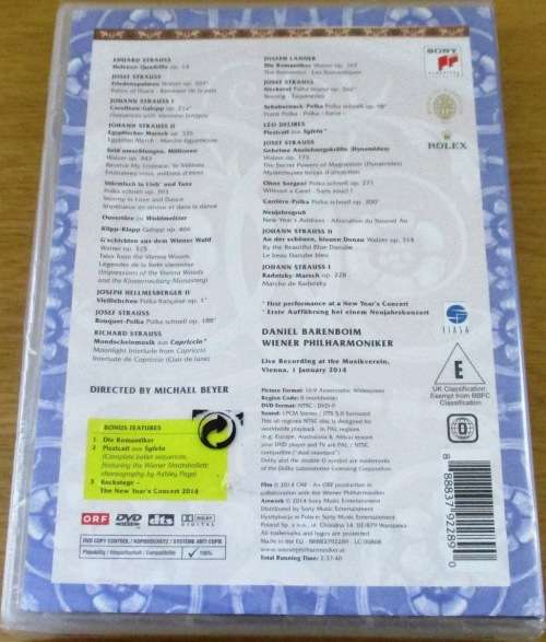 DANIEL BARENBOIM + VIENNA PHILHARMONIC  Neujahrskonzert New Year's Concert 2014
