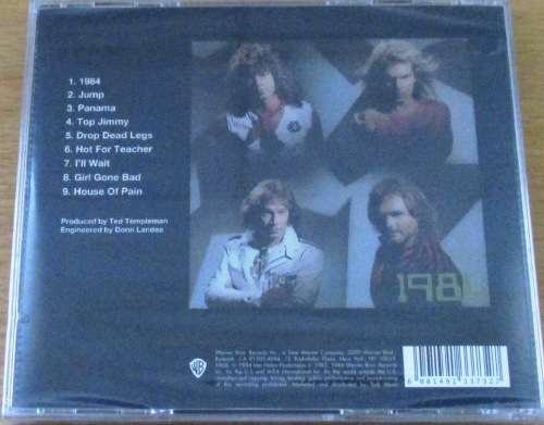 VAN HALEN 1984 Remastered SOUTH AFRICA Cat# WBXD 111