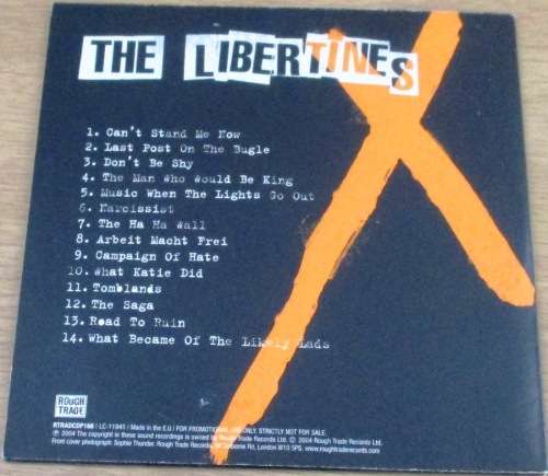 THE LIBERTINES Promo CD [Shelf G Box 6]